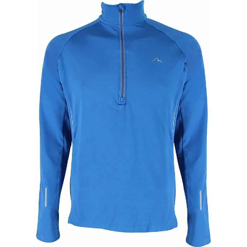 Daily Special Daily Special More Mile Alaska Half Zip Long Sleeve Mens Running Top - Blue