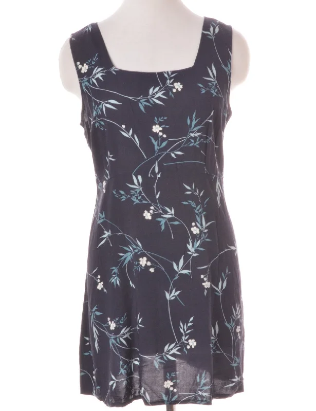 Label Foliage Short Dress