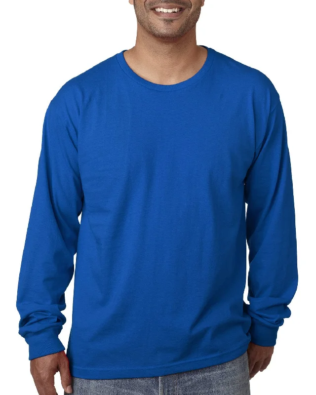 Bayside USA Made Long Sleeve T-Shirt | Royal