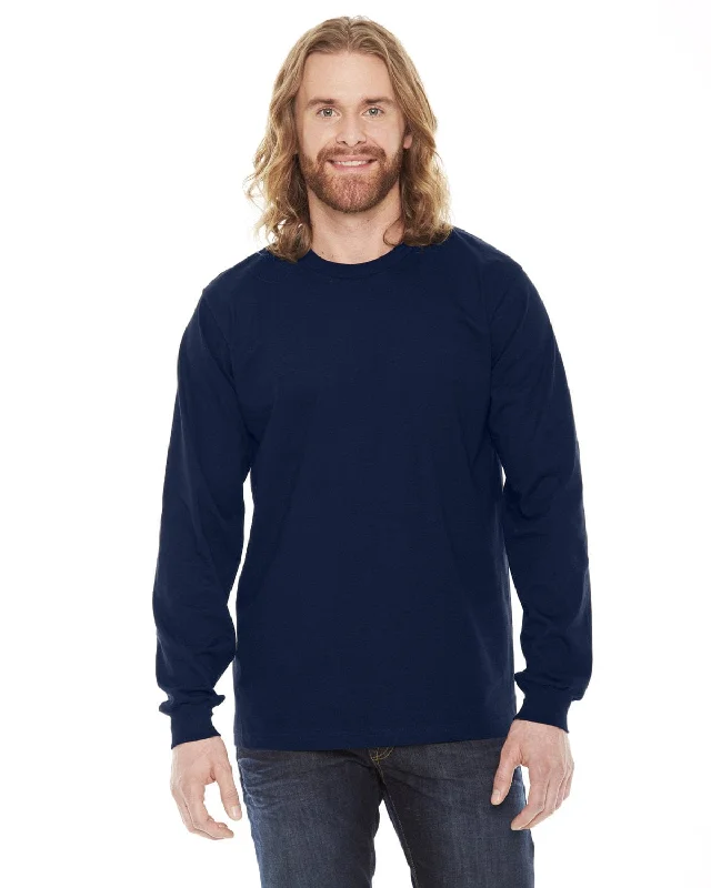 American Apparel Unisex Fine Jersey Long Sleeve T-Shirt | Navy