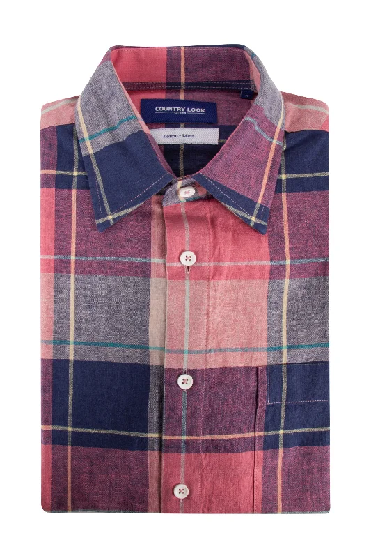 Country Look Romney Check LS Shirt Pink