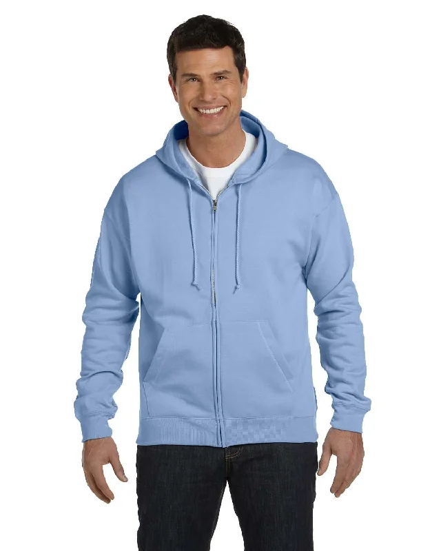 Hanes ComfortBlend 50/50 Full-Zip Hoodie | Light Blue