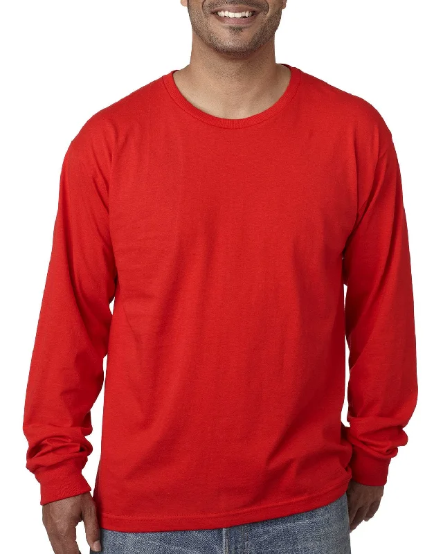 Bayside USA Made Long Sleeve T-Shirt | Red