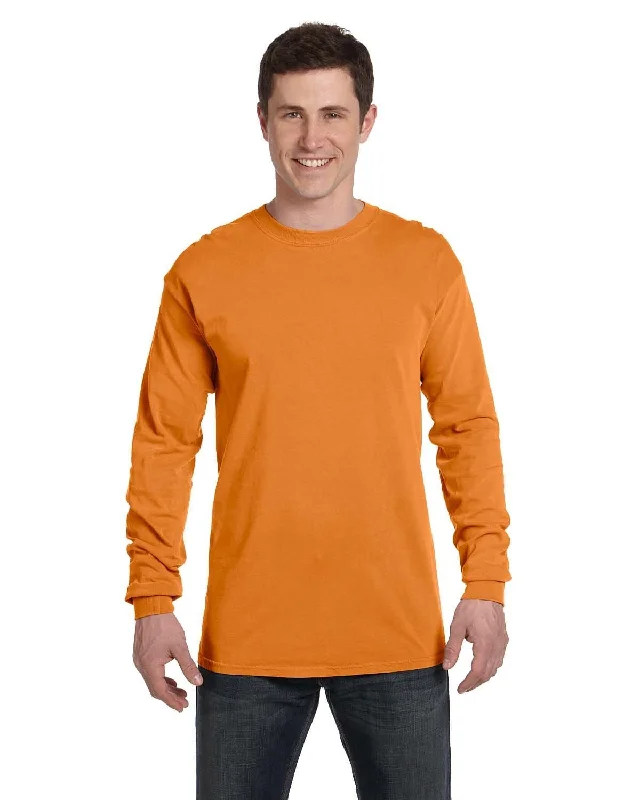 Comfort Colors Garment-Dyed Long Sleeve T-Shirt | Burnt Orange