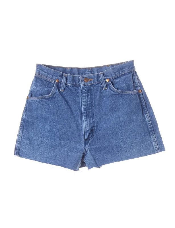 Label GRL PWR Embroidered Denim Shorts