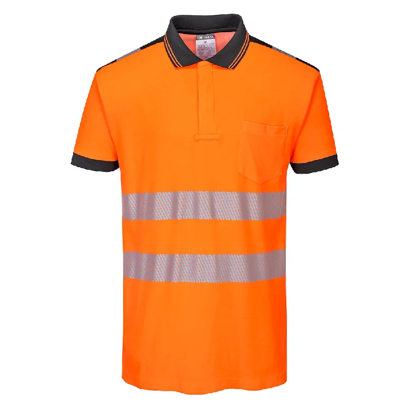 Portwest PW3 Hi-Vis Cotton Comfort Polo Shirt S/S