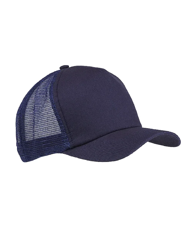 Big Accessories Twill Trucker Cap | Navy