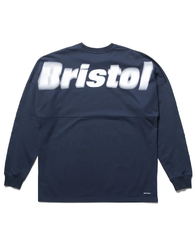 BLURRED BIG LOGO L/S TEAM BAGGY TEE