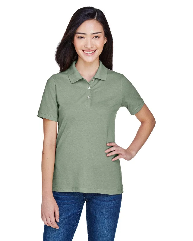 Harriton Ladies Easy Blend Polo Shirt | Dill