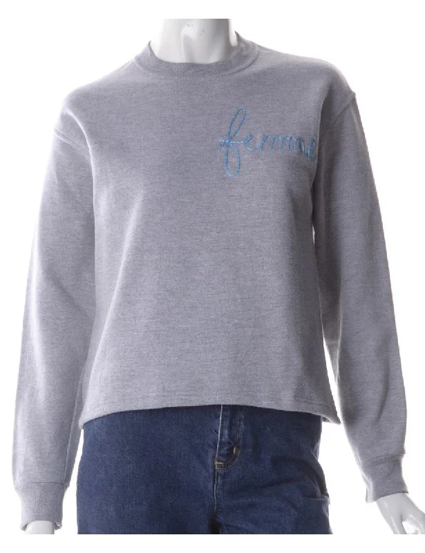 Label Hand Embroidered Sweatshirt