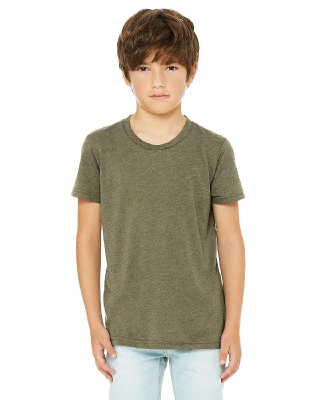 Bella+Canvas Youth Triblend Short Sleeve T-Shirt | Olive Triblend