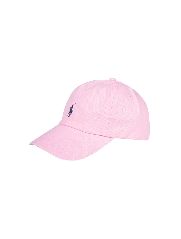 Baseballcap aus Baumwoll-Chino in Rosa