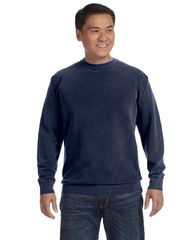 Comfort Colors Garment-Dyed Crewneck Sweatshirt | True Navy