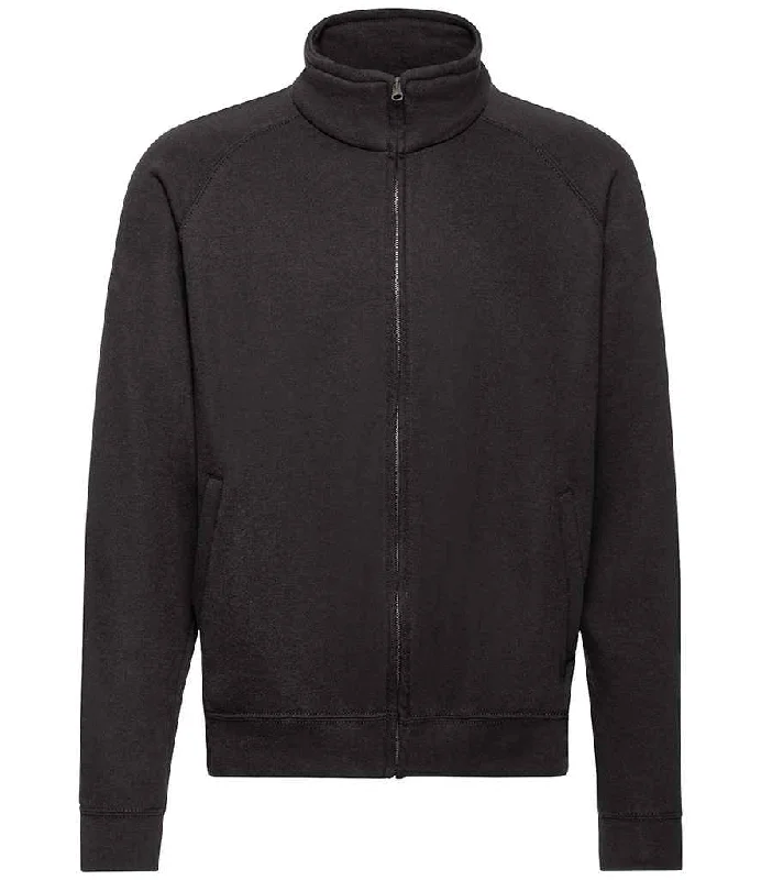 Fruit of the Loom Classic Sweat Jacket | Black