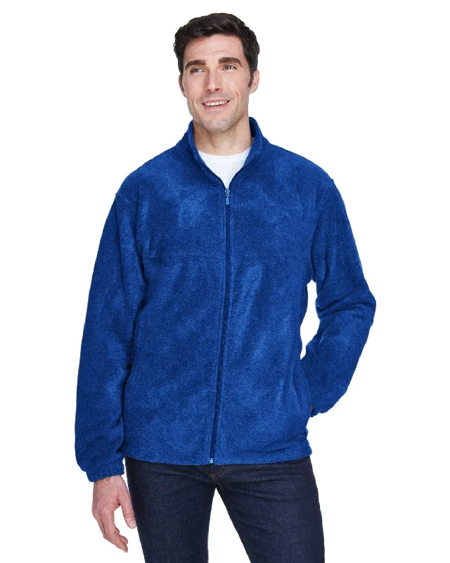 Harriton Mens Full-Zip Fleece | True Royal