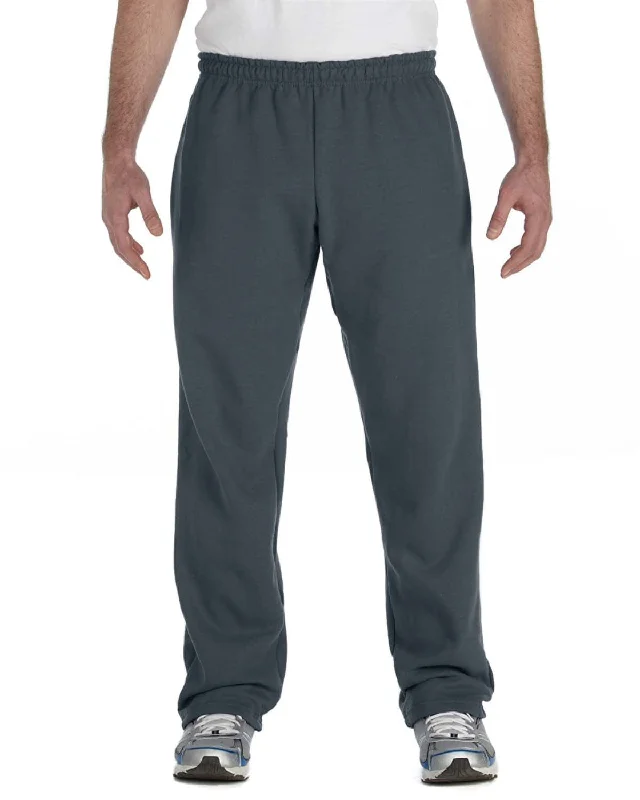 Gildan Heavy Blend 50/50 Open-Bottom Sweatpants | Dark Heather