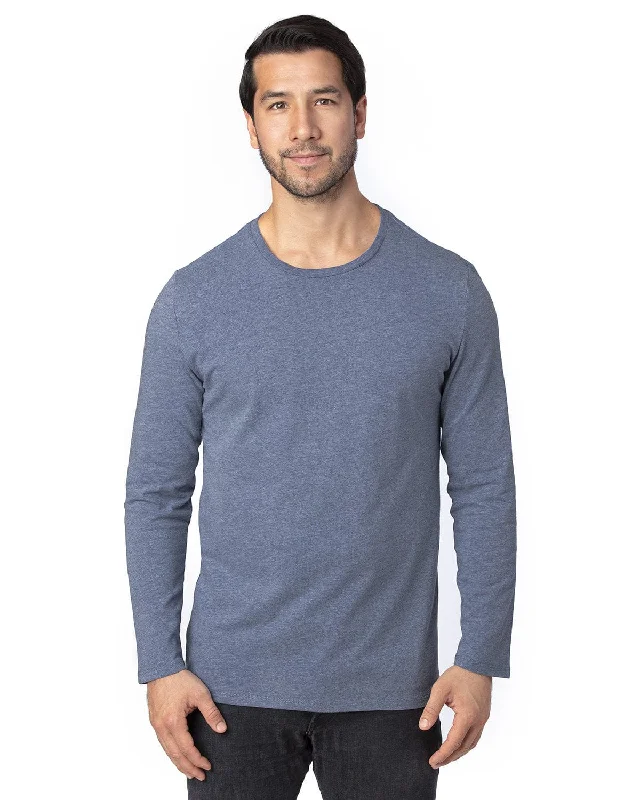 Threadfast Apparel Unisex Ultimate Long Sleeve T-Shirt | Navy Heather