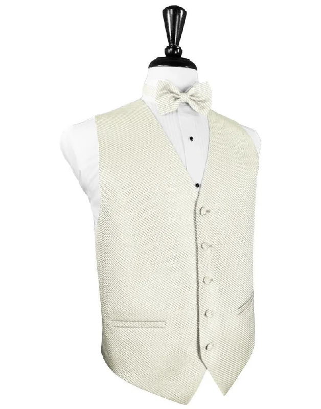 Ivory Venetian Tuxedo Vest