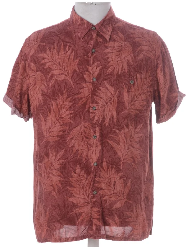 Label Harvey Roll Sleeve Hawaiian Shirt