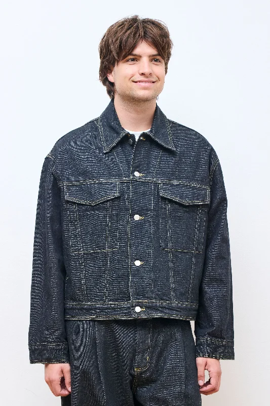 Stein Italian Denim Jacket Black