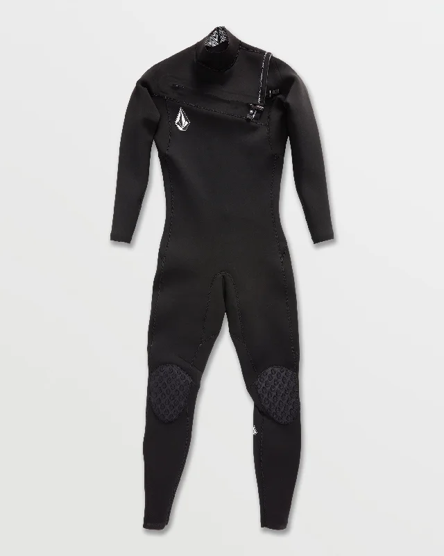 Mens Modulator 3/2mm Chest Zip Fullsuit - Black