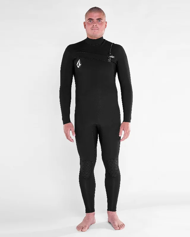 Mens Modulator 4/3mm Chest Zip Fullsuit - Black