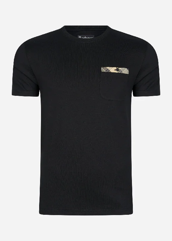 Durness pocket tee - black