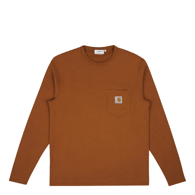 Quartersnacks Slub Yarn Pkt Ts Hamilton Brown Heather