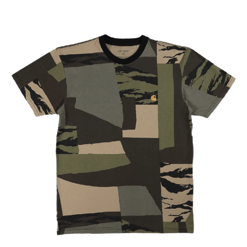 S/s Chase T-shirt Camo Mend / Gold