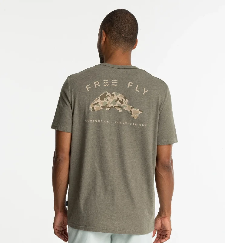 Free Fly Redfish Camo Pocket Tee youth