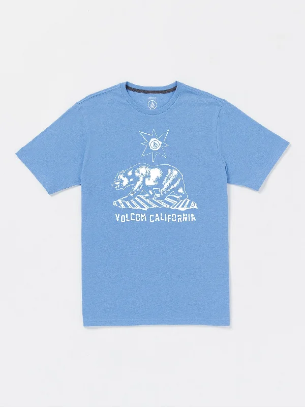 Grizzled Short Sleeve Tee - Blue Bird Heather