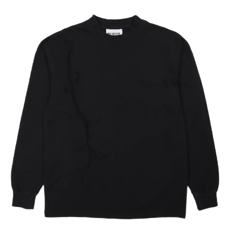 Boxy Tee Long Sleeve Faded Black