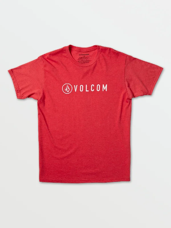 Header Short Sleeve Heather Tee - Heather Red