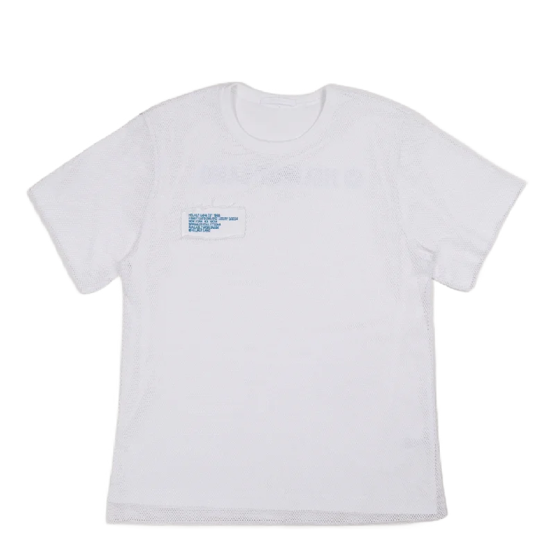 Trapunto Mesh Tee White