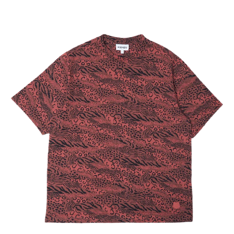 Print Skate T-shirt Dark Rose