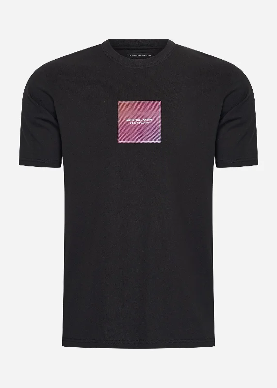 Linear box t-shirt - black