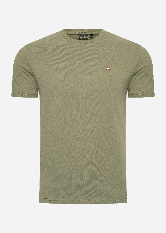 Salis ss sum t-shirt - green lichen