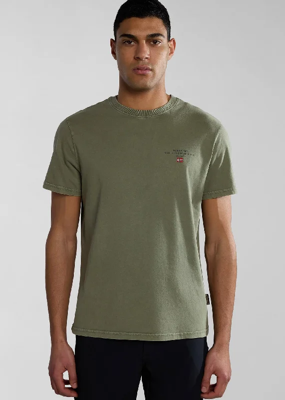 Selbas t-shirt - green lichen