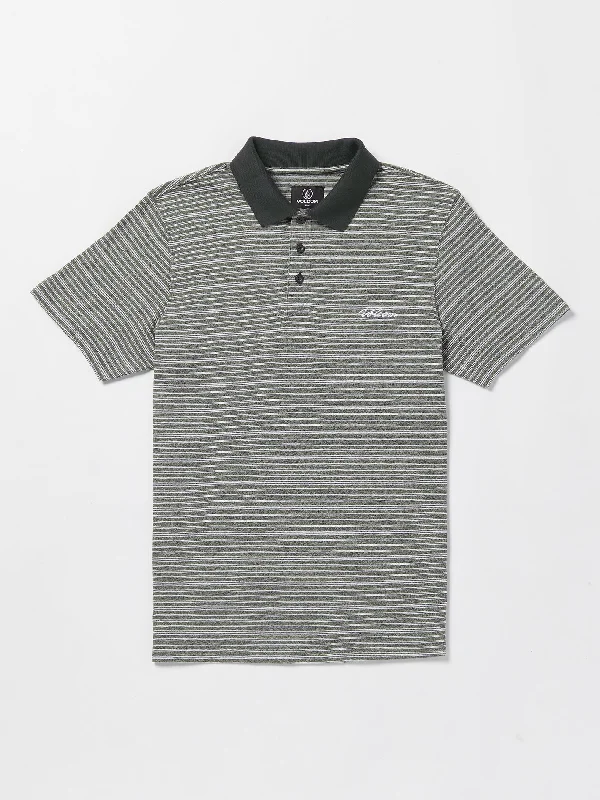 Static Stone Polo Short Sleeve Shirt - Stealth