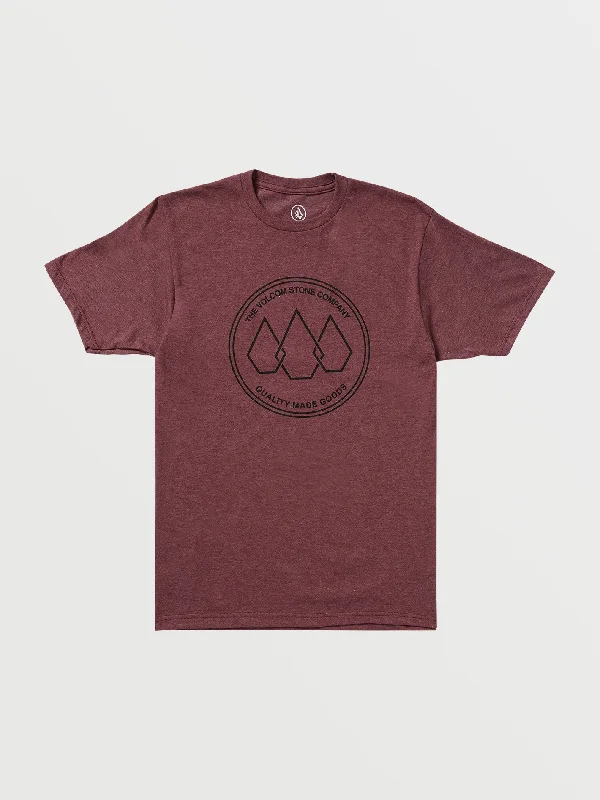 Stone Link Short Sleeve T-Shirt - Burgundy