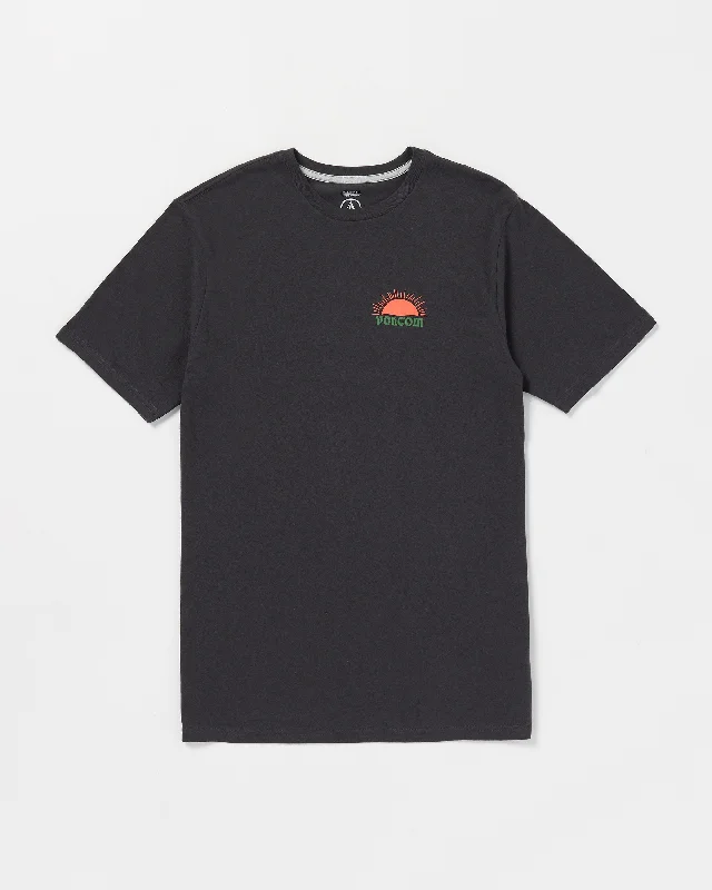 Sunshiney Daze Short Sleeve Tee - Washed Black Heather