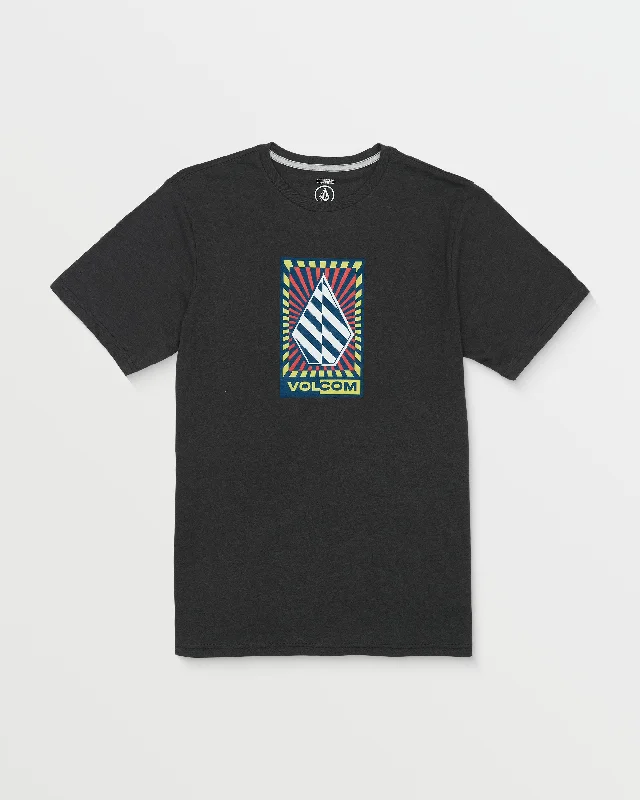 Warble Short Sleeve Tee - Washed Black Heather